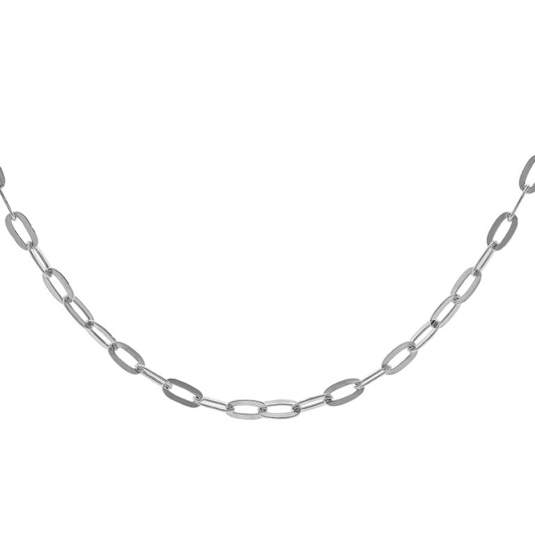 Collar de Malla Rectangular – Plata | Azuline