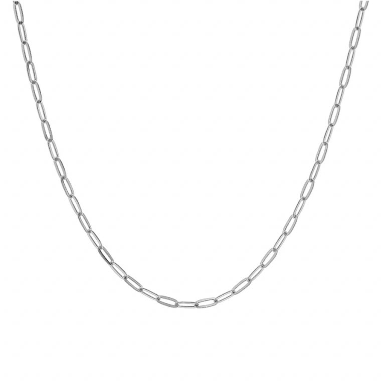 Collar de Malla Rectangular – Plata | Azuline ver 2