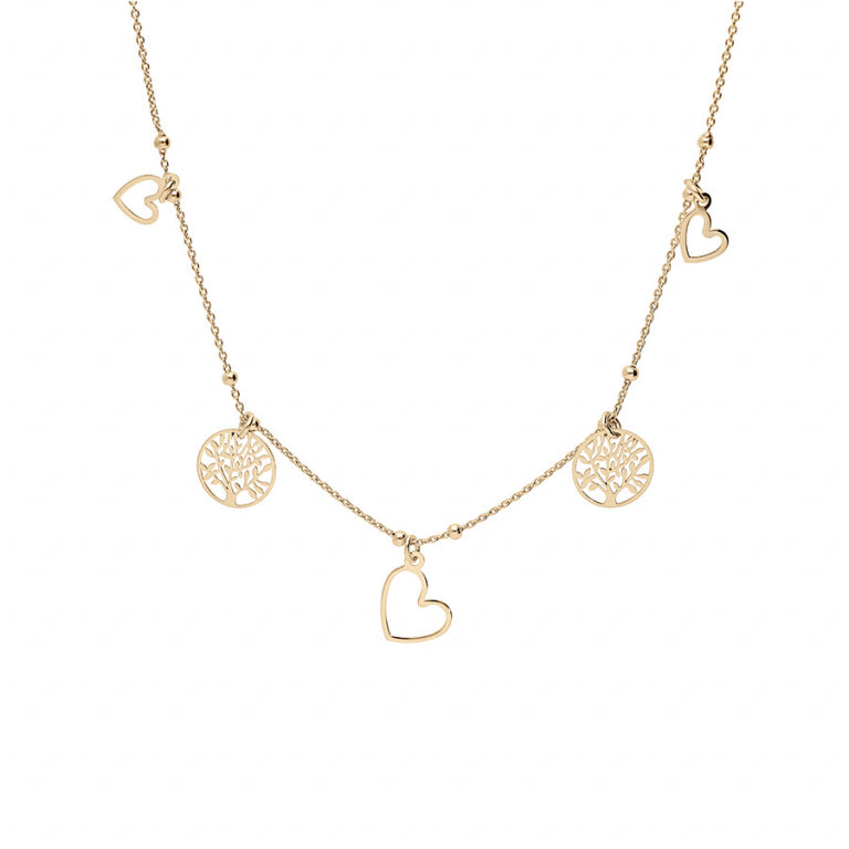 Collar de Borlas – Plata Dorada con Oro Fino | Azuline ver 2