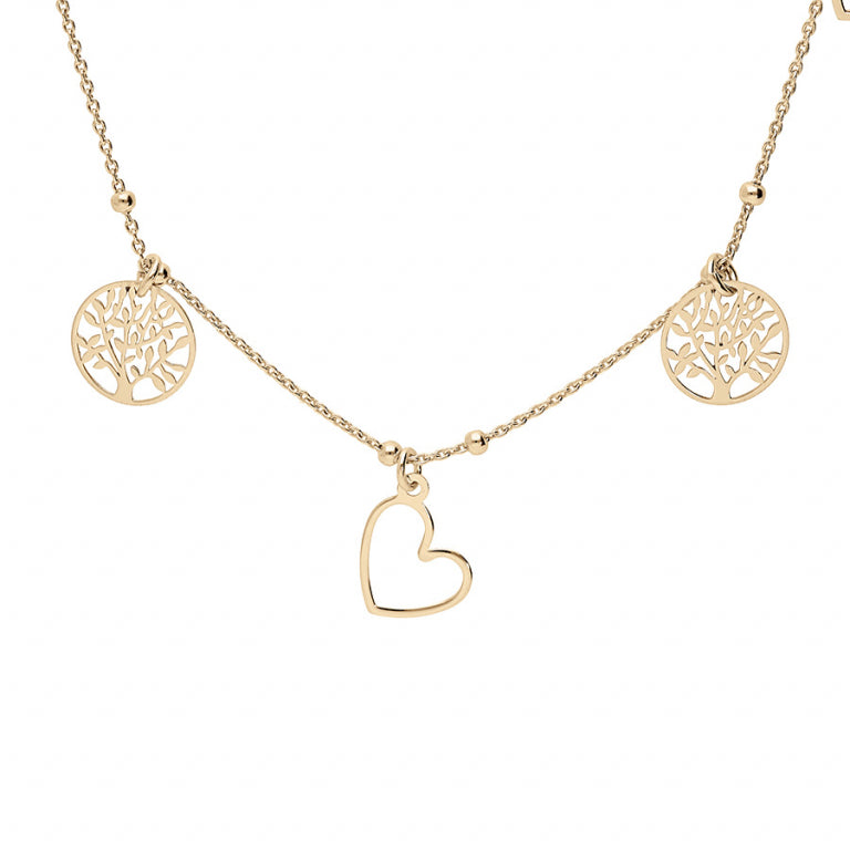 Collar de Borlas – Plata Dorada con Oro Fino | Azuline