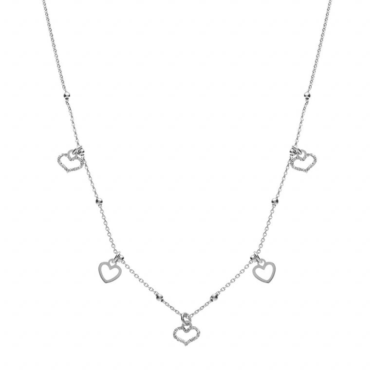 Collar Borla Corazón – Plata | Azuline ver 2