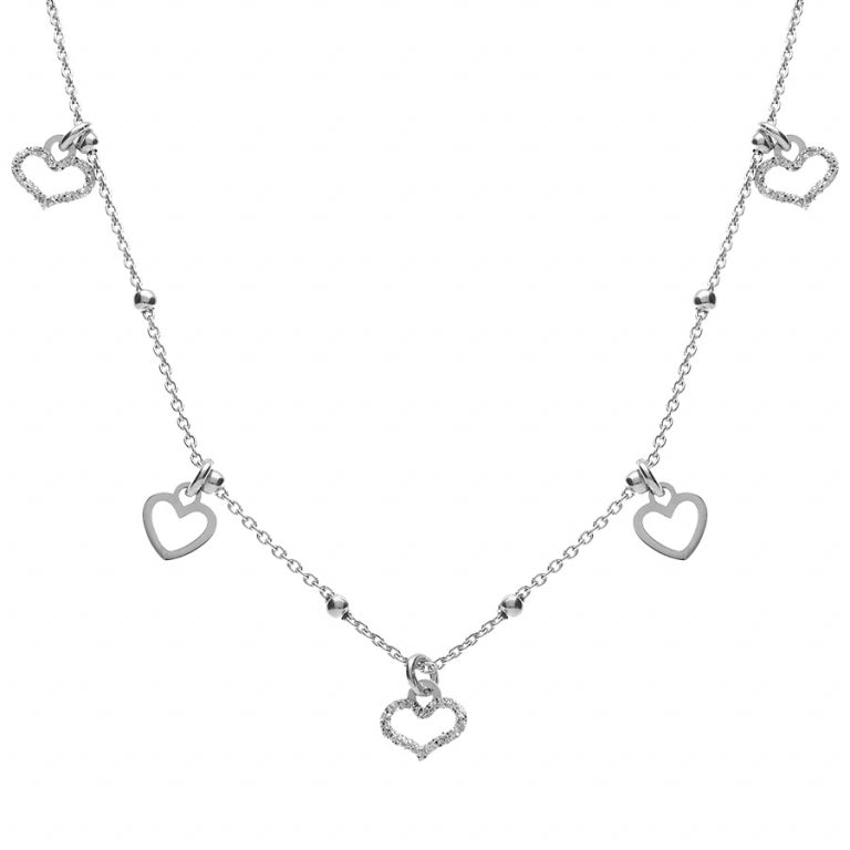 Collar Borla Corazón – Plata | Azuline