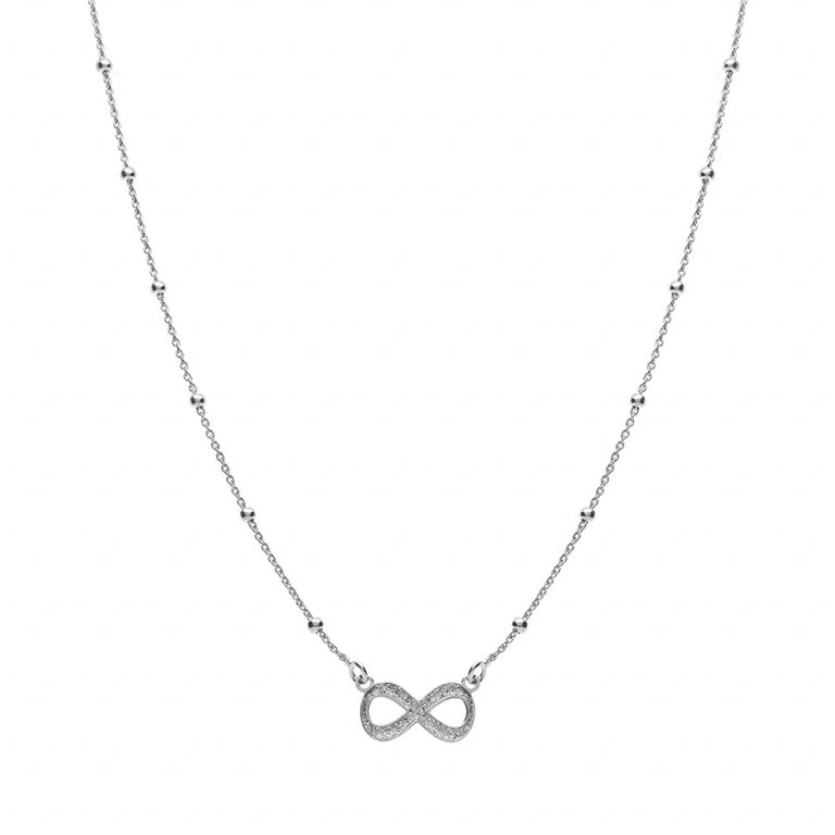 Infinity Halsband – Silver | Azulin view 2