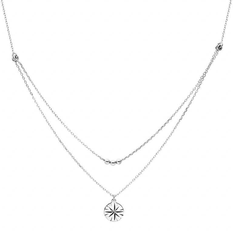 Collier Soleil – Argent | Azuline vue 2