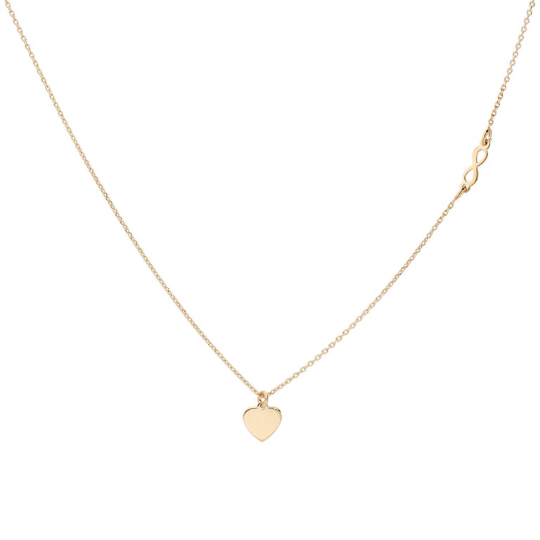 Collar de Corazón – Plata Dorada con Oro Fino | Azuline ver 2