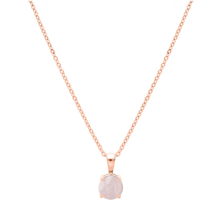 Stone Necklace – Silver Gilded with Fine Gold | Azuline view 2