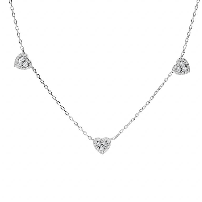 Collar Corazón – Plata | Azuline
