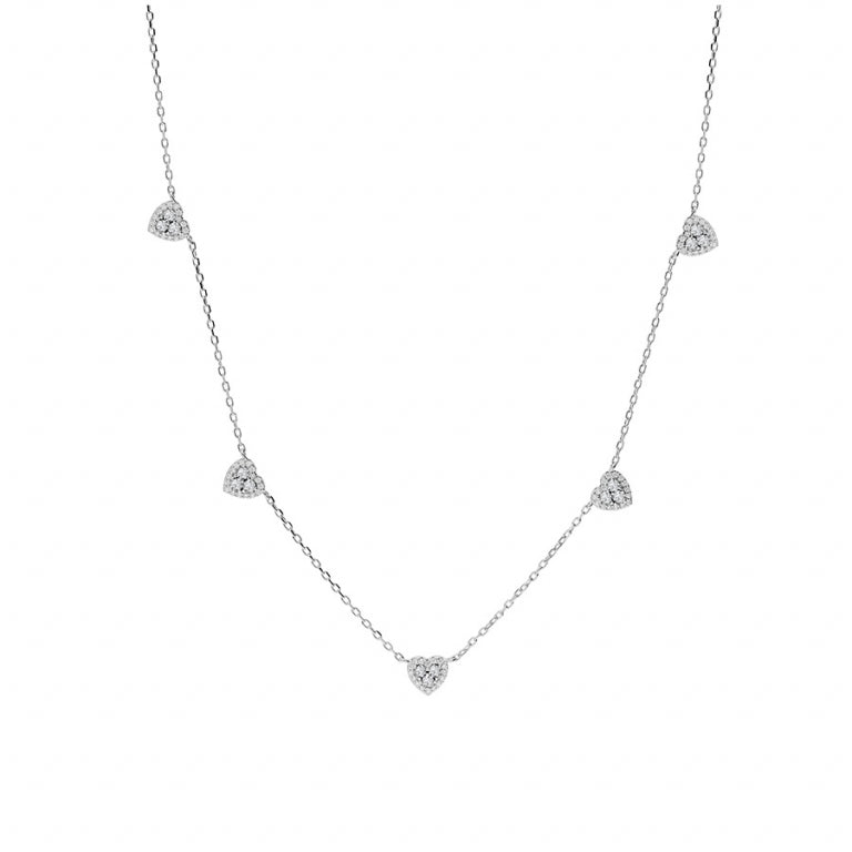 Collar Corazón – Plata | Azuline ver 2