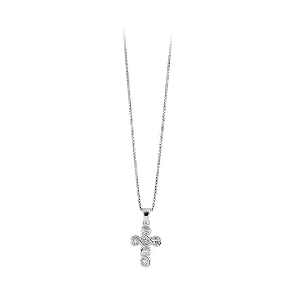 Cross Necklace – Silver | Azuline