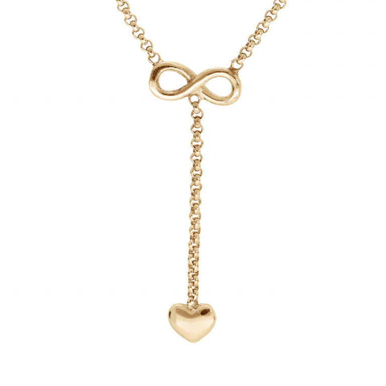 Infinite Heart Necklace – ezüst aranyozott finom arannyal | Azulin