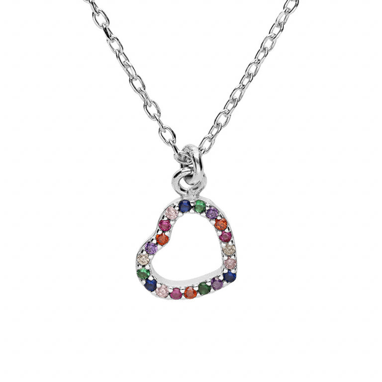 Heart Necklace – Silver | Azuline