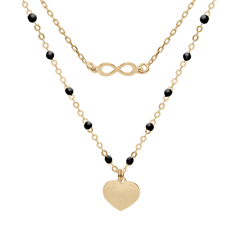 Collier Cœur – Argent Doré à l’Or Fin | Azuline