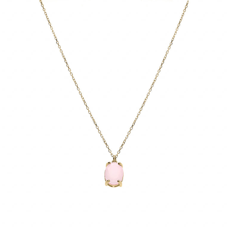 Colar Oval – Prata Dourada com Ouro Fino | Azuline ver 2