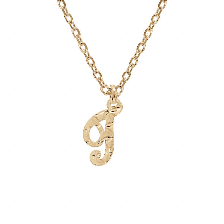 Collier lettre anglaise T diamanté en argent 925 plaqué or