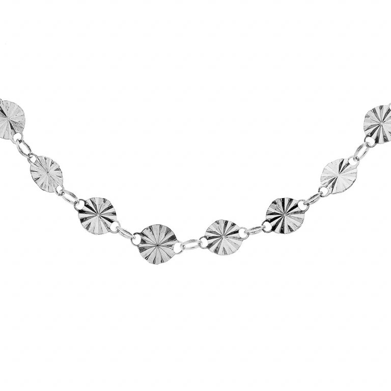 Diamond Lozenges Necklace – Silver | Azuline