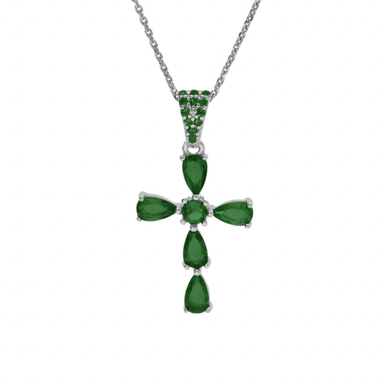 Colier cruce – Argint | Azulin