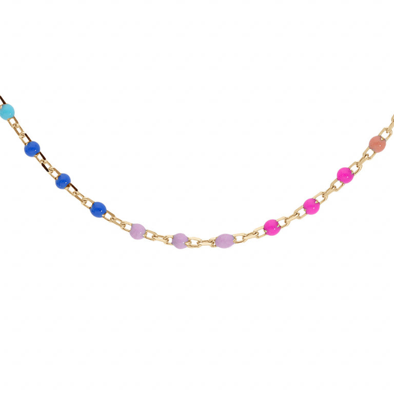 Collar Degradado de Resina – Plata Dorada con Oro Fino | Azuline