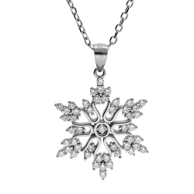 Collar Copo de Nieve – Plata | Azuline