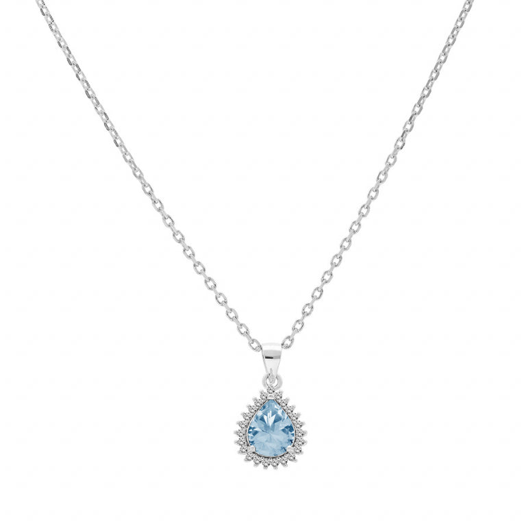 Collier Goutte – Argent | Azuline vue 2