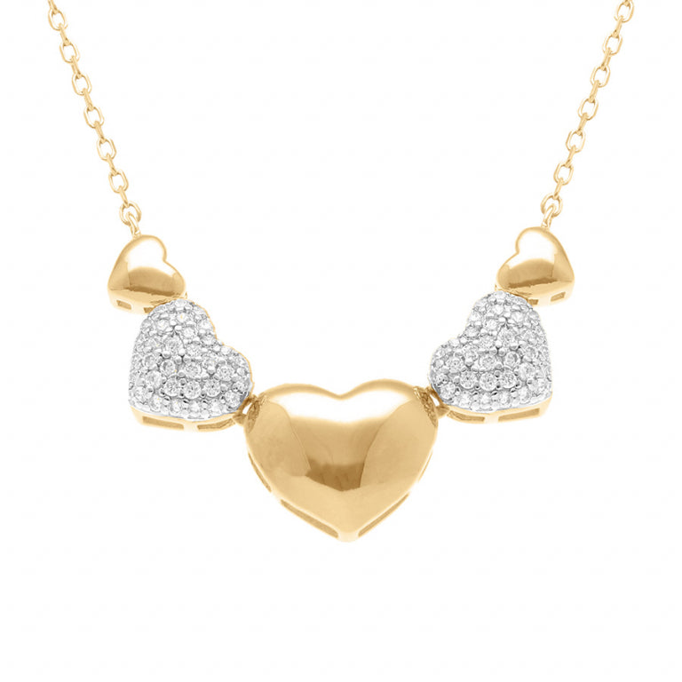 Hartketting – Zilver verguld met fijn goud | Azulin