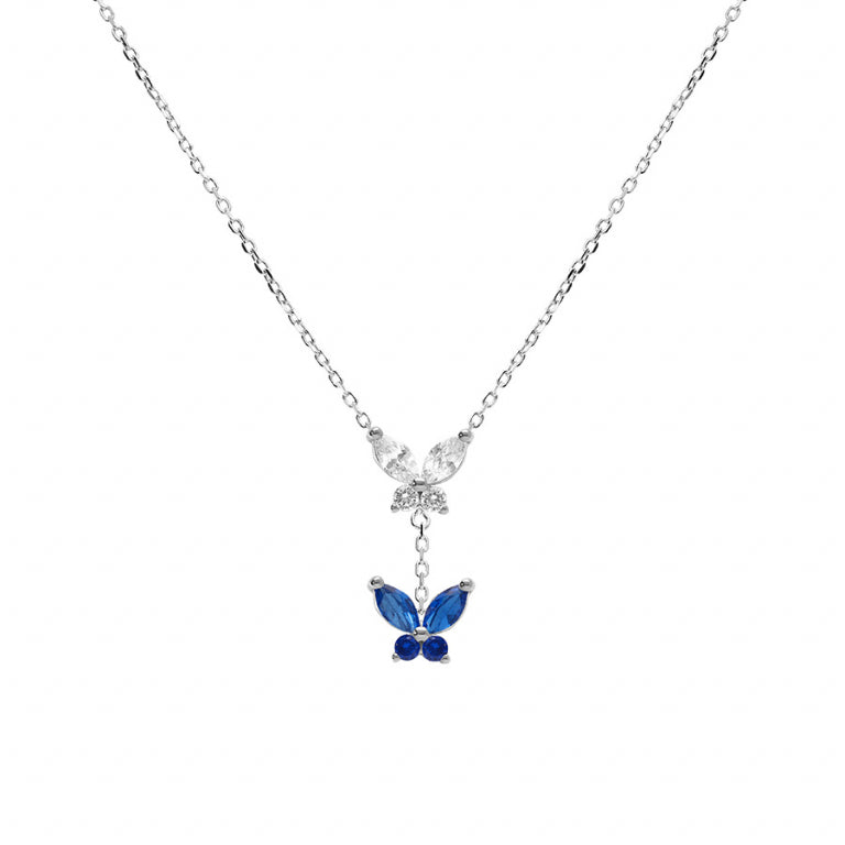 Butterfly Necklace – Silver | Azuline view 2