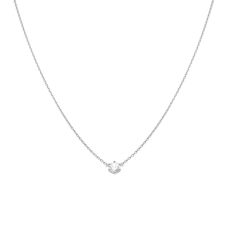 Collar Solitario – Plata | Azuline ver 2