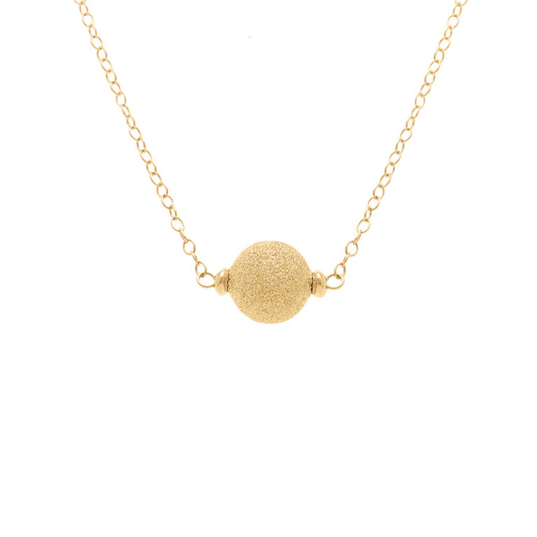 Collier mode boules givrée en argent 925