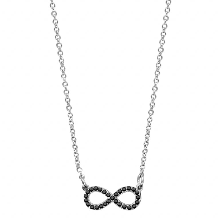 Collier Forme Huit – Argent | Azuline vue 2