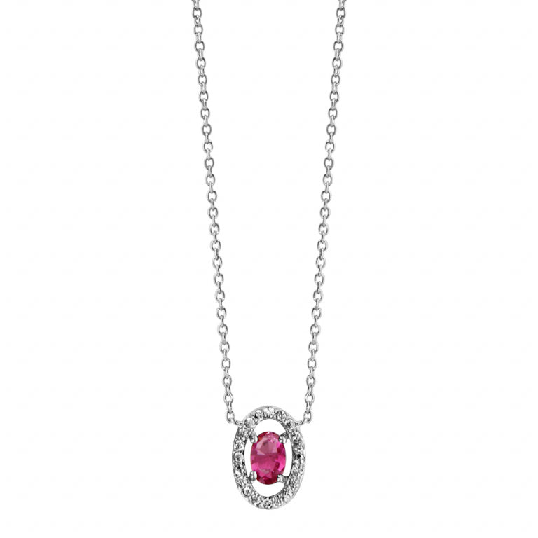 Collier Ovale – Argent | Azuline vue 2