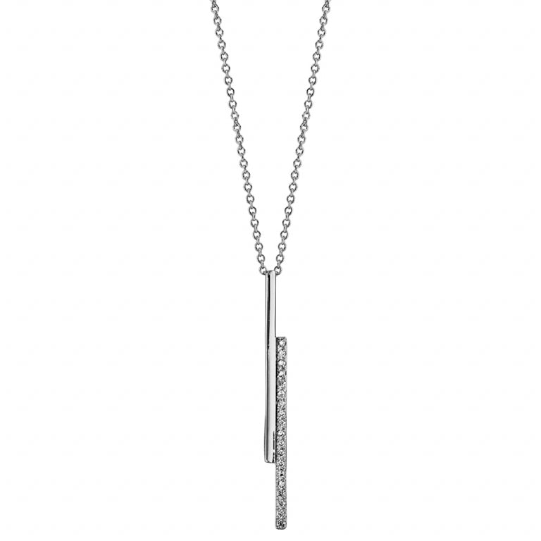 Tie Necklace – Silver | Azuline view 2