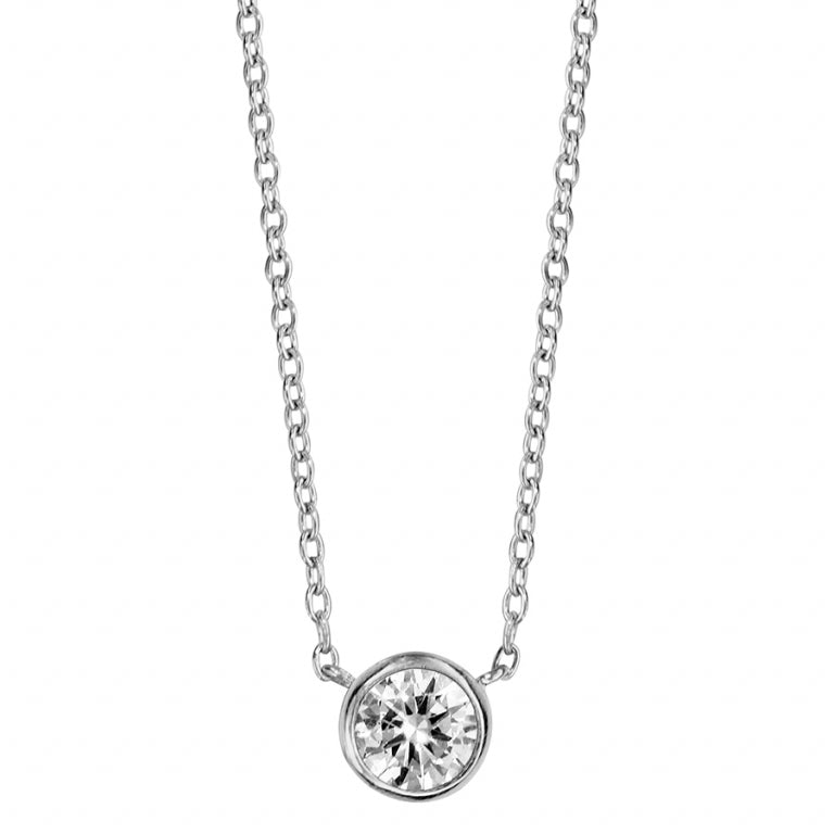 Solitaire Halsband – Silver | Azulin view 2
