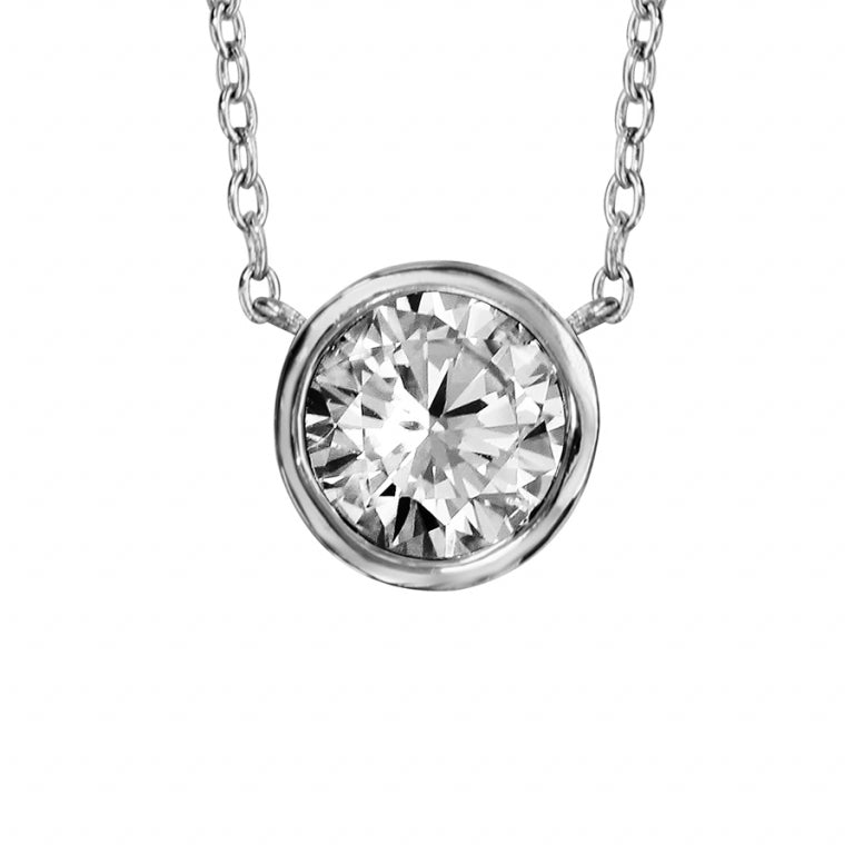 Solitaire Halsband – Silver | Azulin