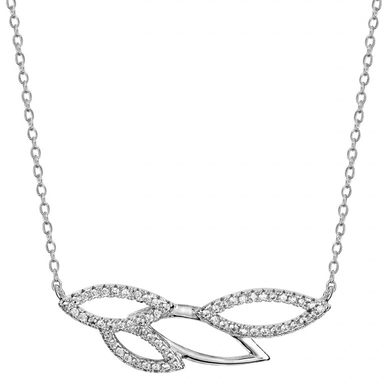 Opengewerkte bladketting – zilver | Azulin-weergave 2