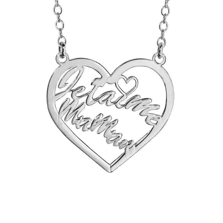 Heart Necklace – Silver | Azuline