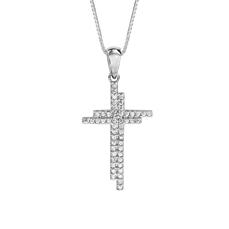 Cross Halskjede – Sølv | Azulin