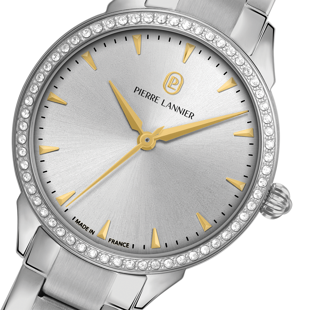 Montre femme Pierre Lannier ASTORIA 040K621 – cadran argenté bracelet acier argenté – vue 2