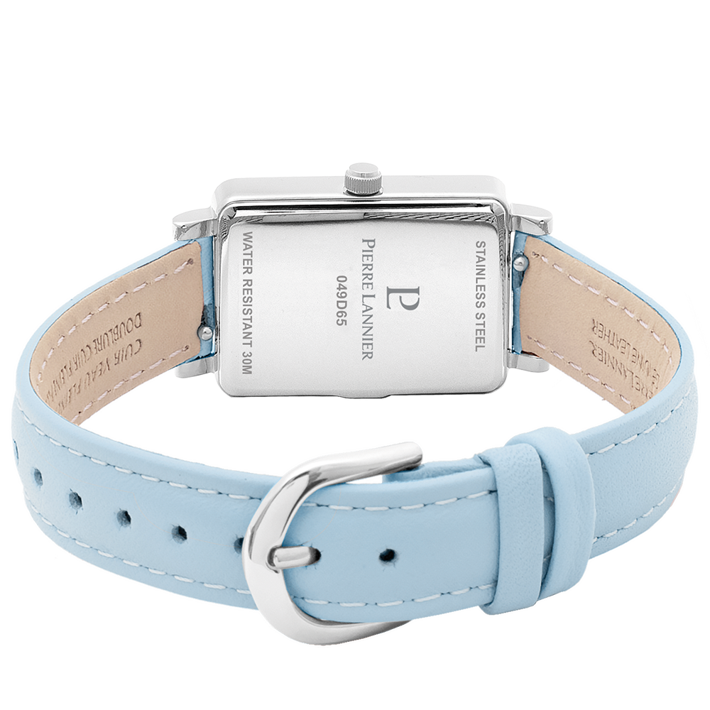 Montre femme Pierre Lannier ARIANE 049D666 – cadran bleu bracelet cuir bleu – vue 5