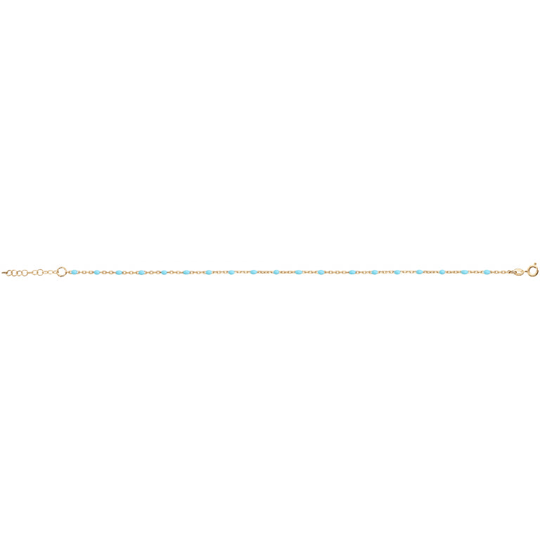 Chaîne de cheville Argent 925 motif olives avec dorure jaune