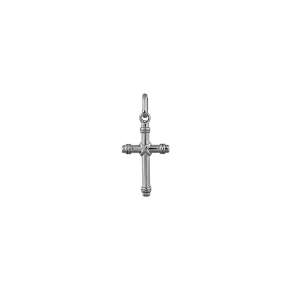 Pendentif mode petit croix en argent 925 rhodié