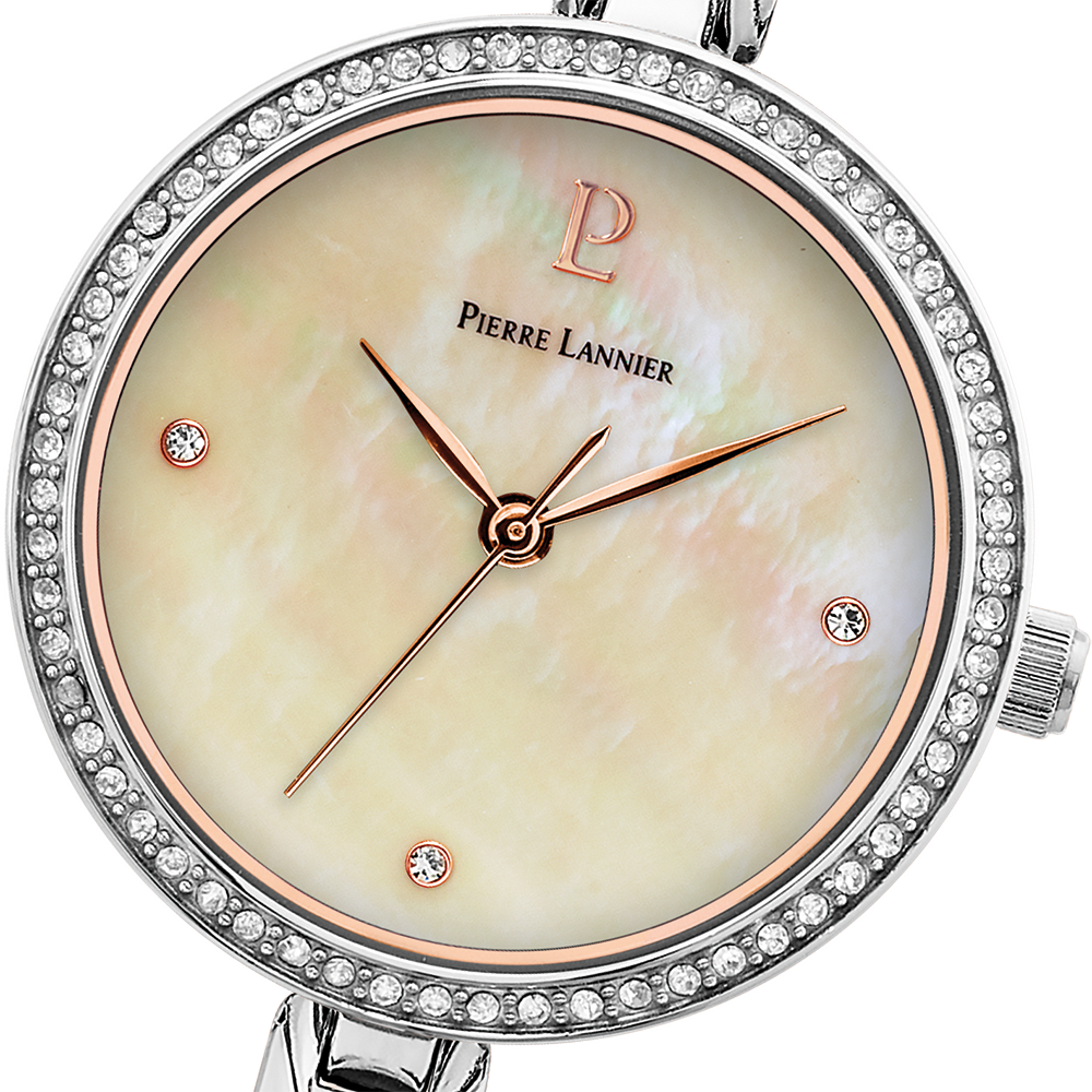 Montre femme Pierre Lannier LEIA 060L701 – cadran blanc bracelet acier argenté – vue 4