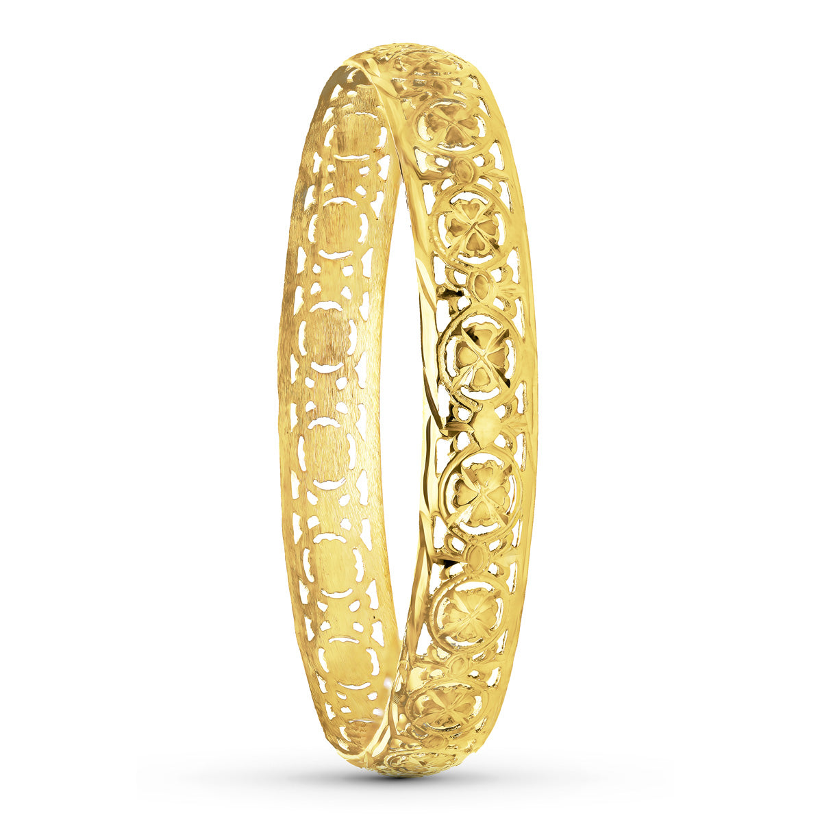18K Yellow Gold Bracelet 10 mm