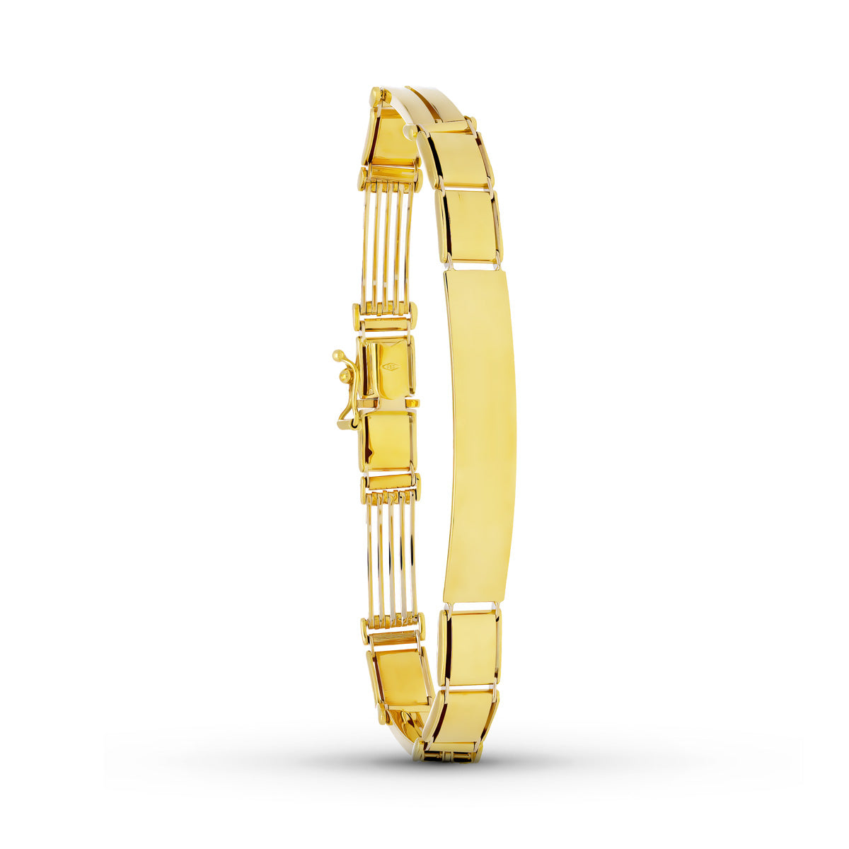 18K Matte Shiny Two-tone Gold Curb Chain 22CM