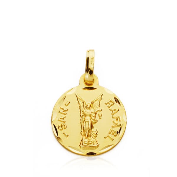 18K medaile svatého Rafaela 14MM