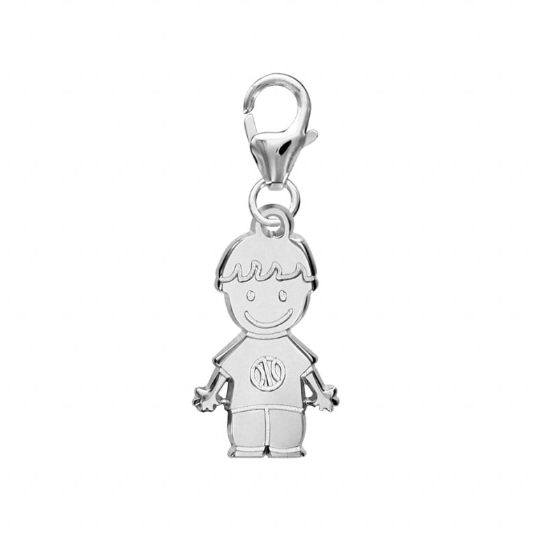Pendentif garçon en argent 925 poli charm's