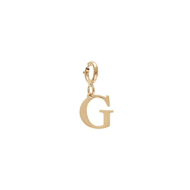 Pendentif mode initiale G en Argent 925 Plaqué Or