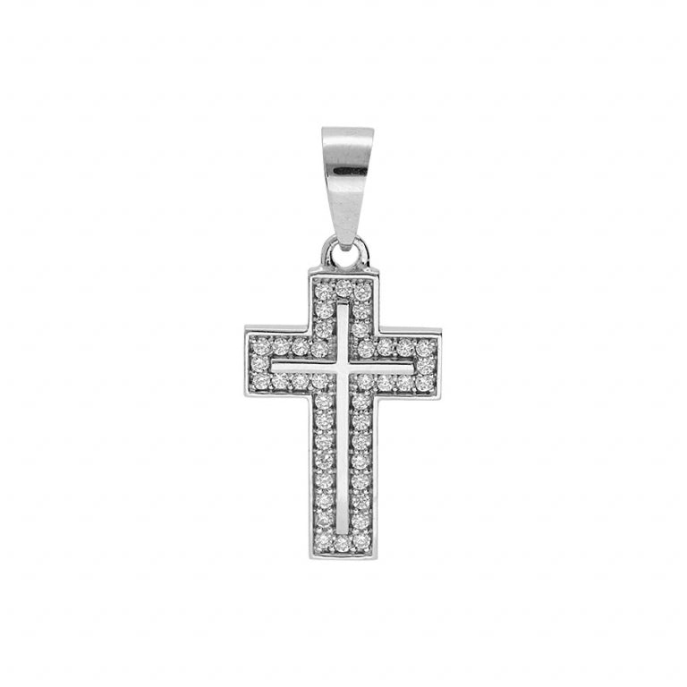 Colgante Cruz – Plata | Azuline