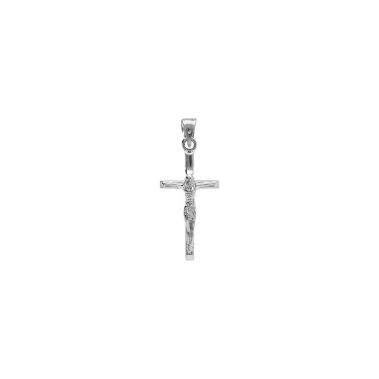 Pendentif mode Jésus sur croix en Argent 925 Rhodié