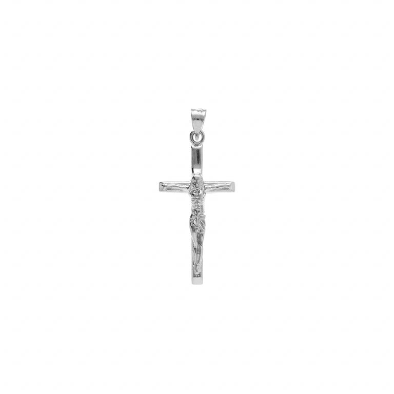 Pendentif mode Jésus sur croix en argent 925 rhodié