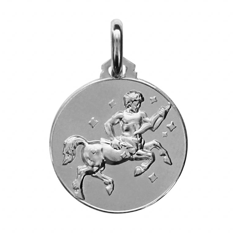 Médaille mode Sagittaire en Argent 925 Rhodié