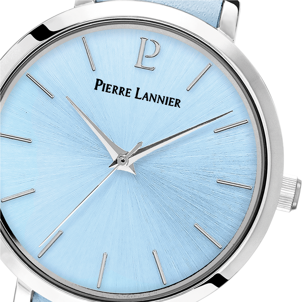 Montre femme Pierre Lannier CHOUQUETTE 077D666 – cadran bleu bracelet cuir bleu – vue 5